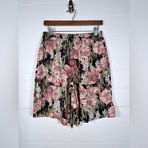 Women's Vintage Teddi Rayon High Waist Pull On Shorts Large